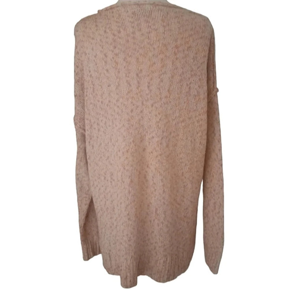 Torrid Marled Cotton Flamingo Pink Neon Pop Knit Sweater Size 1X - Picture 5 of 11